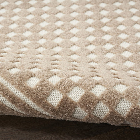 8' X 10' Brown Geometric Area Rug