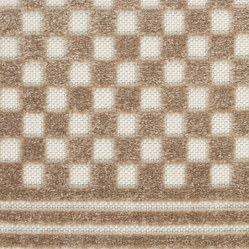 8' X 10' Brown Geometric Area Rug