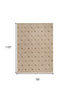 8' X 10' Brown Geometric Area Rug