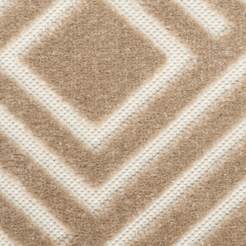 8' X 10' Brown Geometric Area Rug