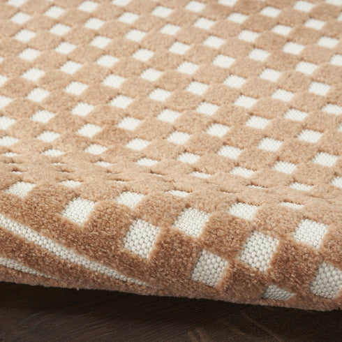 8' X 10' Brown Geometric Area Rug