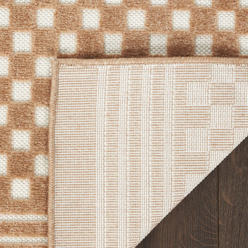 8' X 10' Brown Geometric Area Rug