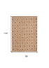 8' X 10' Brown Geometric Area Rug