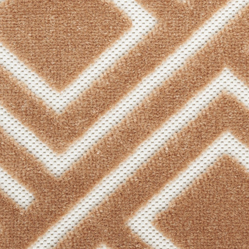 8' X 10' Brown Geometric Area Rug