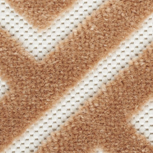 8' X 10' Brown Geometric Area Rug