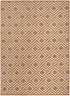 8' X 10' Brown Geometric Area Rug