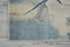 8' Ivory And Blue Floral Non Skid Runner Rug