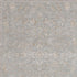 8' X 10' Blue Floral Power Loom Distressed Area Rug With Fringe