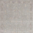 8' X 10' Blue Floral Power Loom Distressed Area Rug With Fringe