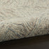 8' Blue and Ivory Wool Geometric Runner Rug