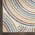 6' X 9' Cream Abstract Power Loom Area Rug