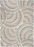 6' X 9' Cream Abstract Power Loom Area Rug