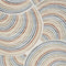 6' X 9' Cream Abstract Power Loom Area Rug