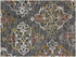 5' X 8' Charcoal Abstract Geometric Hand Tufted Non Skid Area Rug