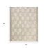 5' X 8' Moss Green Wool Abstract Geometric Hand Tufted Non Skid Area Rug