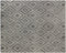 5' X 8' Black and Ivory Wool Abstract Geometric Hand Tufted Non Skid Area Rug