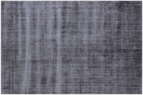 9' X 12' Charcoal Hand Loomed Area Rug