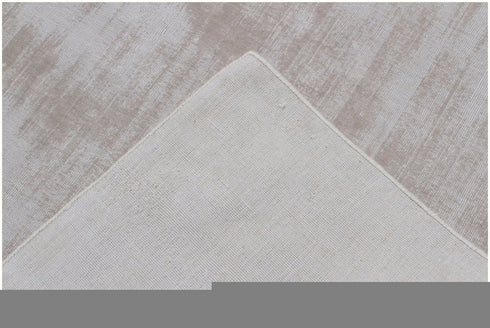 9' X 12' Ivory and Light Gray Abstract Hand Loomed Area Rug