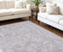 9' X 12' Ivory and Light Gray Abstract Hand Loomed Area Rug