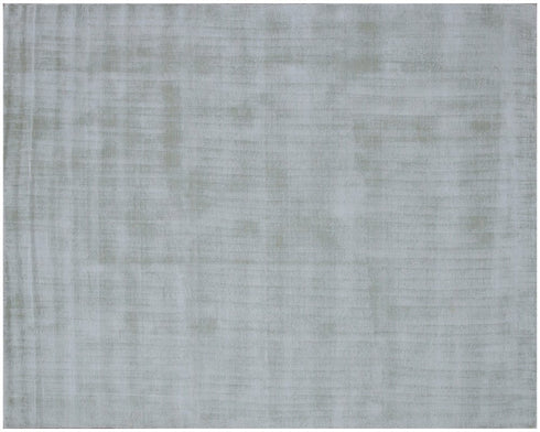 9' X 12' Green Hand Loomed Area Rug
