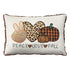 20" X 14" Orange Text Velvet Throw Pillow