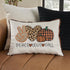 20" X 14" Orange Text Velvet Throw Pillow