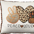 20" X 14" Orange Text Velvet Throw Pillow