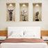 Set of Three Boa Faux Niche 3D Peel and Stick Wall Decals
