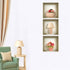 Set of Three Leo Faux Niche 3D Peel and Stick Wall Decals