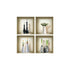Set of Four Ari Faux Niche 3D Peel and Stick Wall Decals