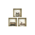 Set of Three Aya Faux Niche 3D Peel and Stick Wall Decals
