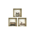 Set of Three Sky Faux Niche 3D Peel and Stick Wall Decals