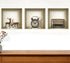 Set of Three Sky Faux Niche 3D Peel and Stick Wall Decals