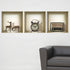 Set of Three Sky Faux Niche 3D Peel and Stick Wall Decals
