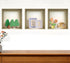 Set of Three Pia Faux Niche 3D Peel and Stick Wall Decals