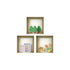 Set of Three Ash Faux Niche 3D Peel and Stick Wall Decals