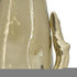 18" Champagne Glass And Metal Table Vase