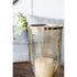 16" Gold And White Glass And Marble Table Vase