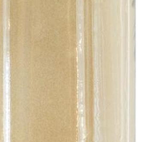 16" Gold And White Glass And Marble Table Vase