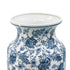 24" Blue And White Chinoiserie Porcelain Urn Table Vase