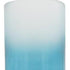 21" Blue White And Gold Ombre Glass And Aluminum Pedestal Table Vase