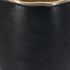 10" Black And Gold Cast Aluminum Oval Table Vase