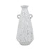 12" White Terracotta Tapered Jug Vase