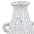 12" White Terracotta Tapered Jug Vase