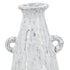 12" White Terracotta Tapered Jug Vase