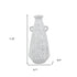 12" White Terracotta Tapered Jug Vase