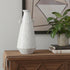 12" White Terracotta Tapered Jug Vase