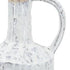 13" White Terracotta Cylinder Jug Vase