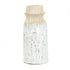 10" Beige And Ivory Cylinder Terracotta Table Vase