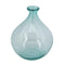 10" Aqua Bubble Glass Round Table Vase